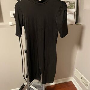 Black Short Sleeve Jumpsuit